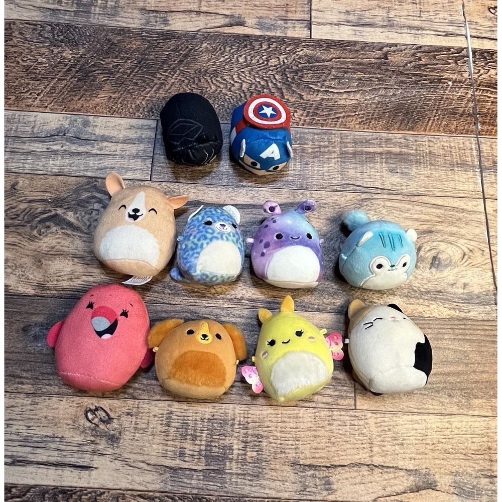 Squishmallows Minis Stuffy Toys Lot of 10 Mixed Set